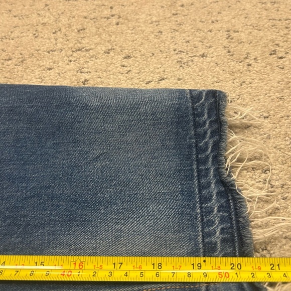 rag & bone size 28 front “open buttons” Blue Denim Skirt EUC - Picture 11 of 14